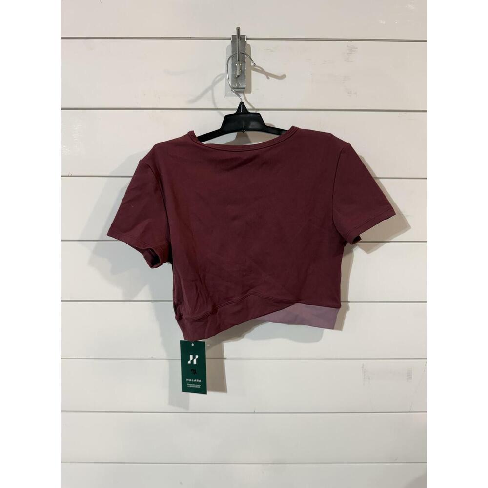 Halara Women's Maroon Athletic Cropped Top S Small - Picture 2 of 2